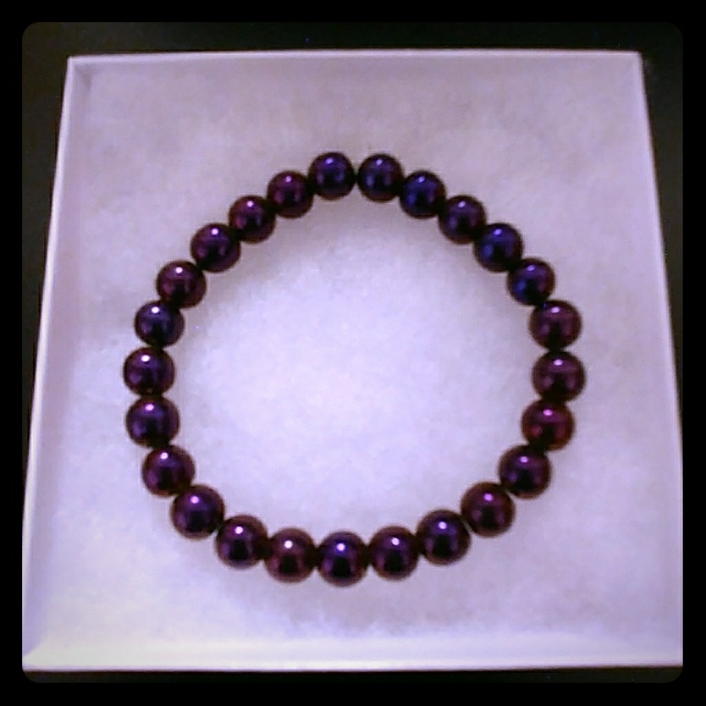 Purple Hematite Stone Bracelet
